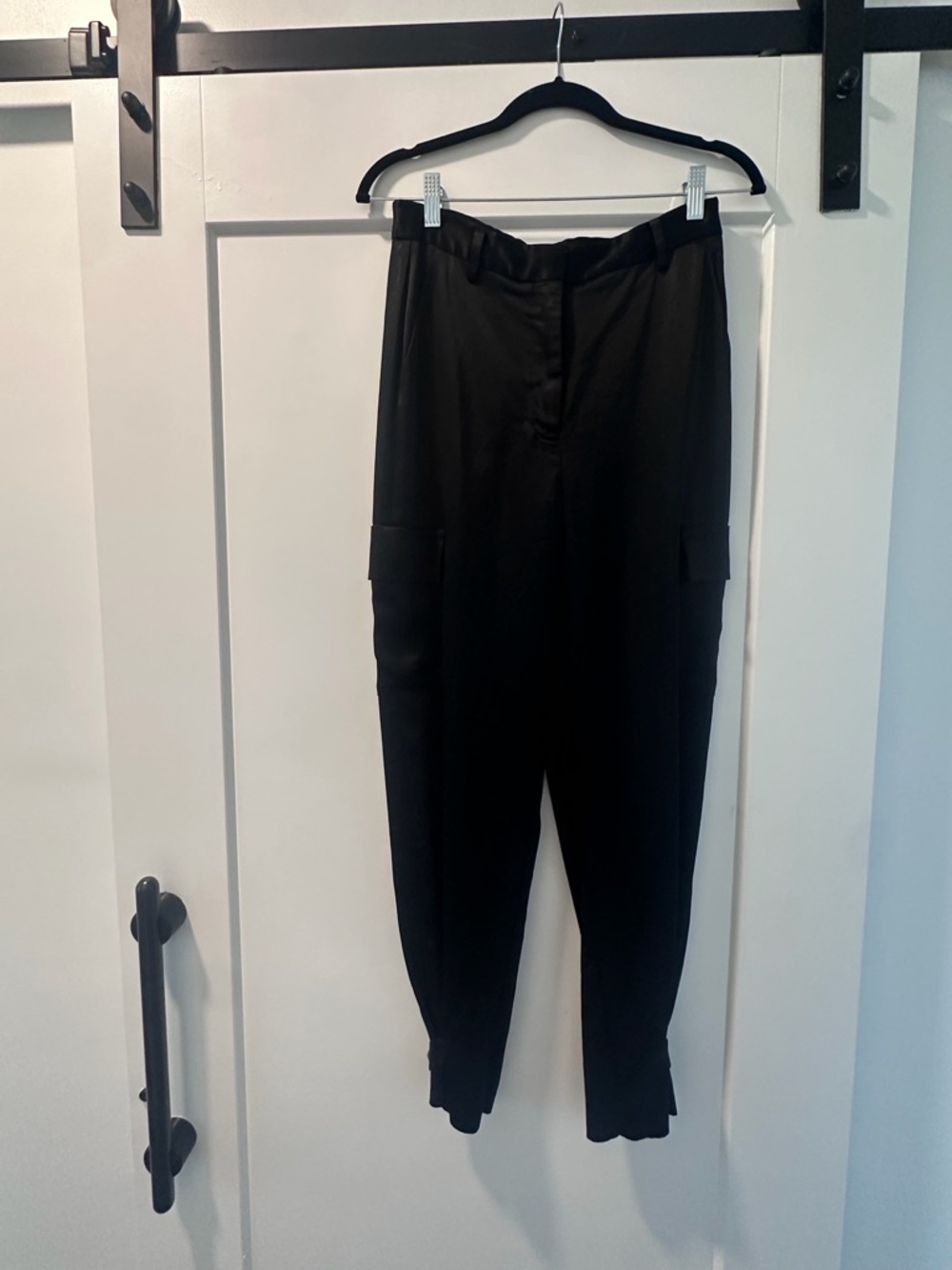 Babaton Black Cargo Jogger Pants
